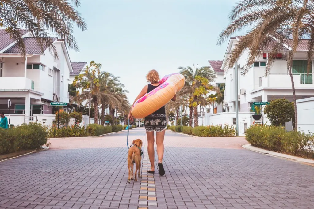 become perfect house-sitter, dog girl, floatie, malaysia, trustedhousesitters