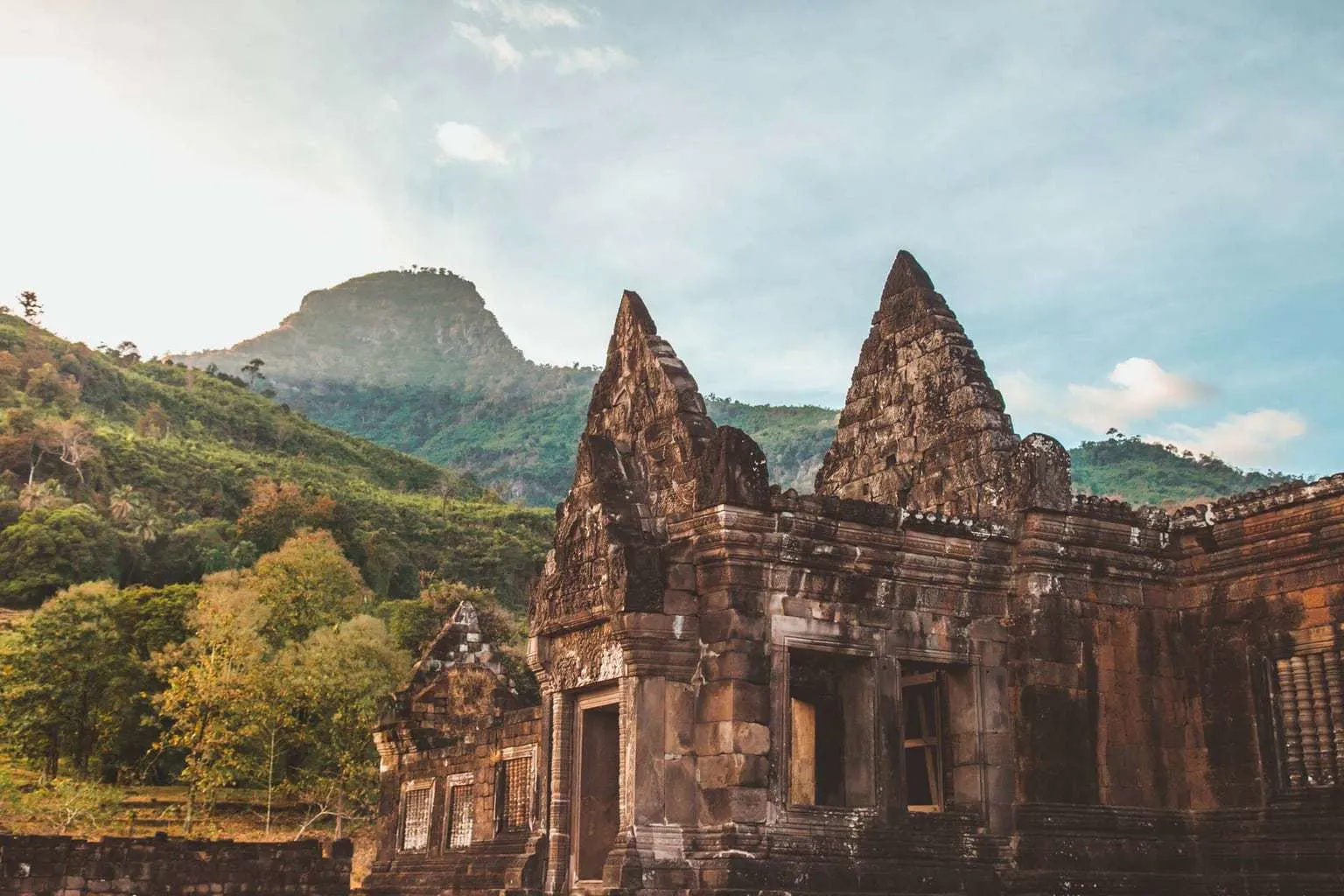 Wat Phou, Vat Phu, ancient Khmer temple complex, Pakse, Southern Laos