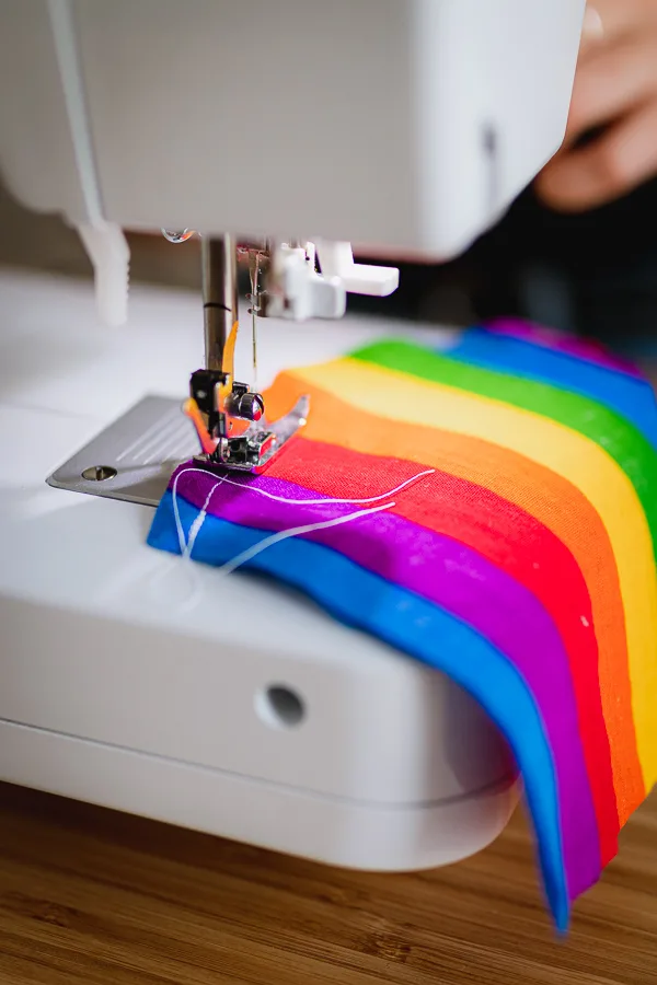How to Sew A Rainbow Face Mask